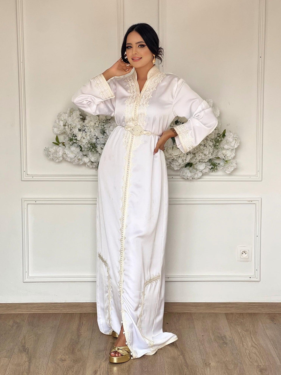 Caftan Blanc Brodé