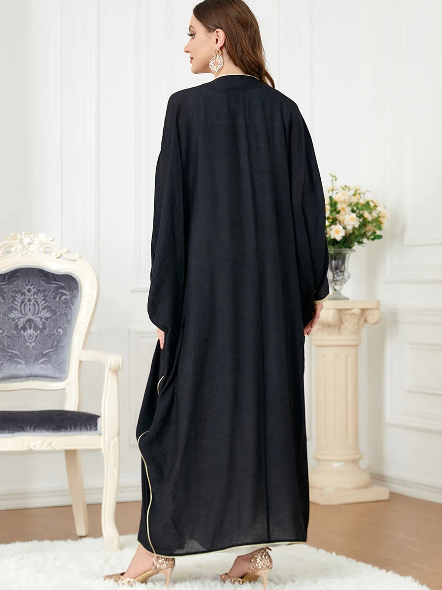 Abaya Noire Brodée