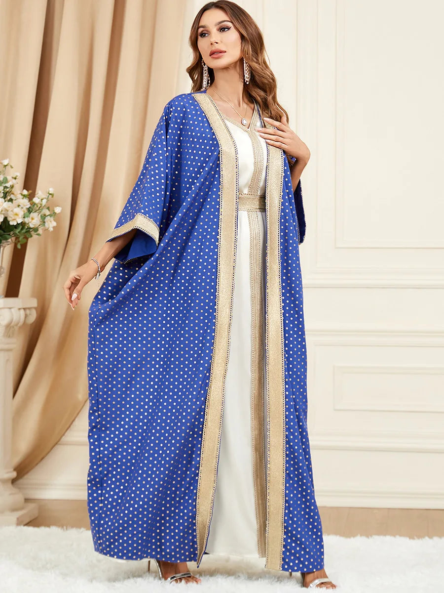 Abaya Bleue Royale Kimono