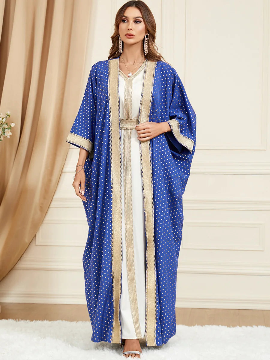 Abaya Bleue Royale Kimono