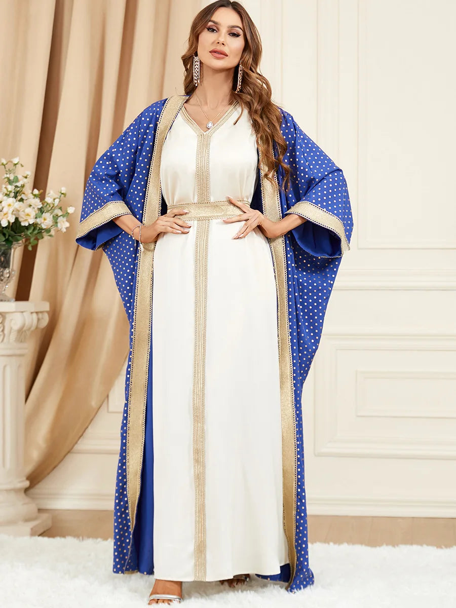 Abaya Bleue Royale Kimono