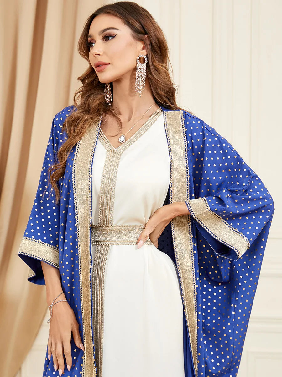 Abaya Bleue Royale Kimono